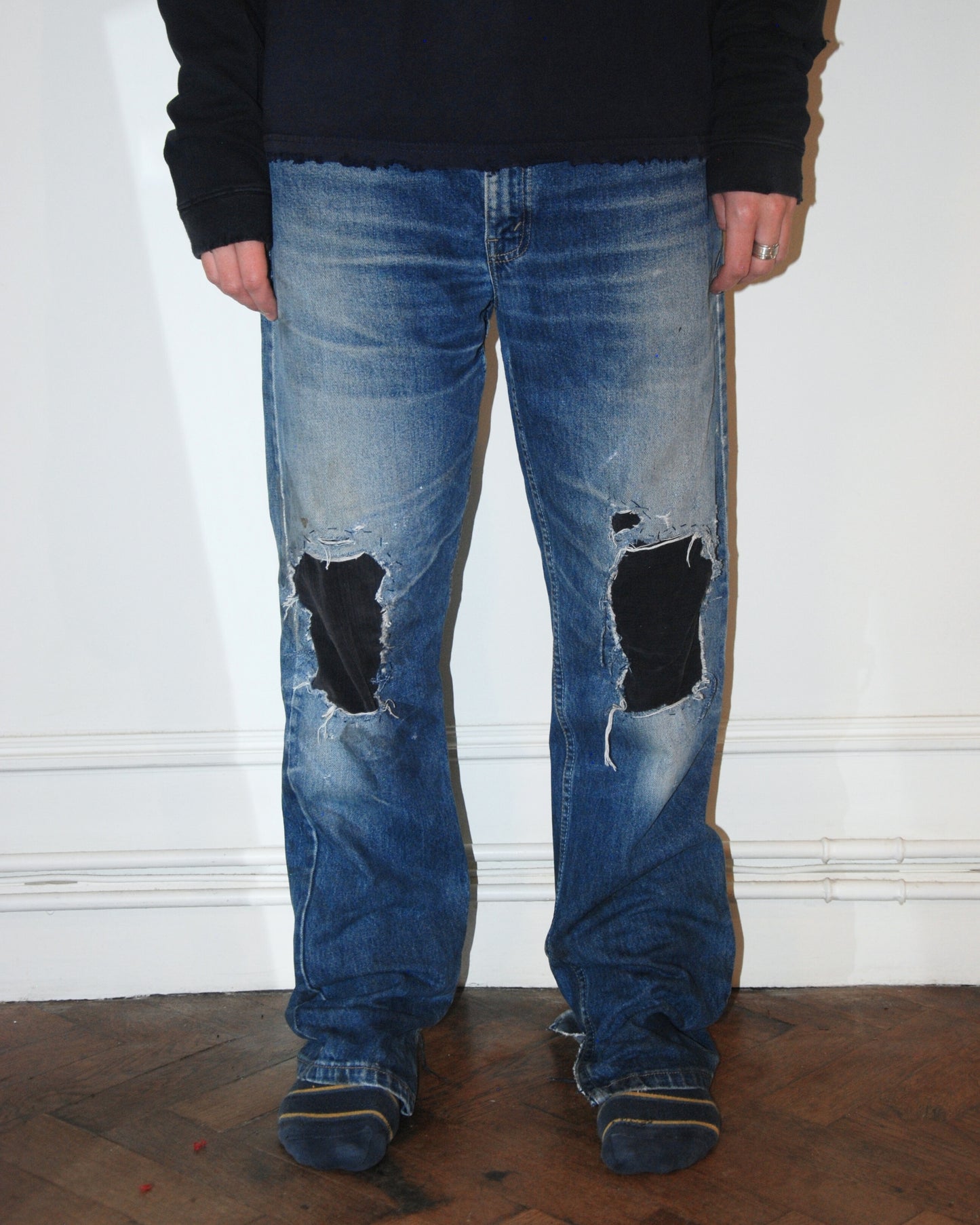 untitled 02 - patched levi's jeans