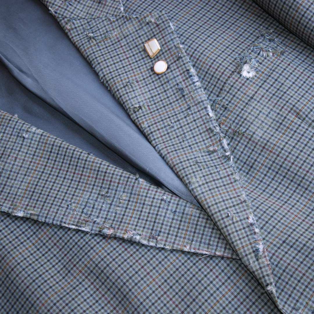 untitled 41 - distressed oversized blazer