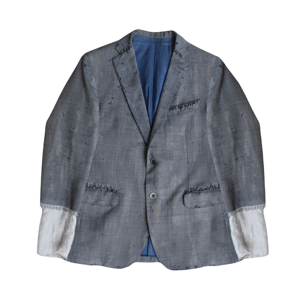 untitled 44 - grey distressed blazer