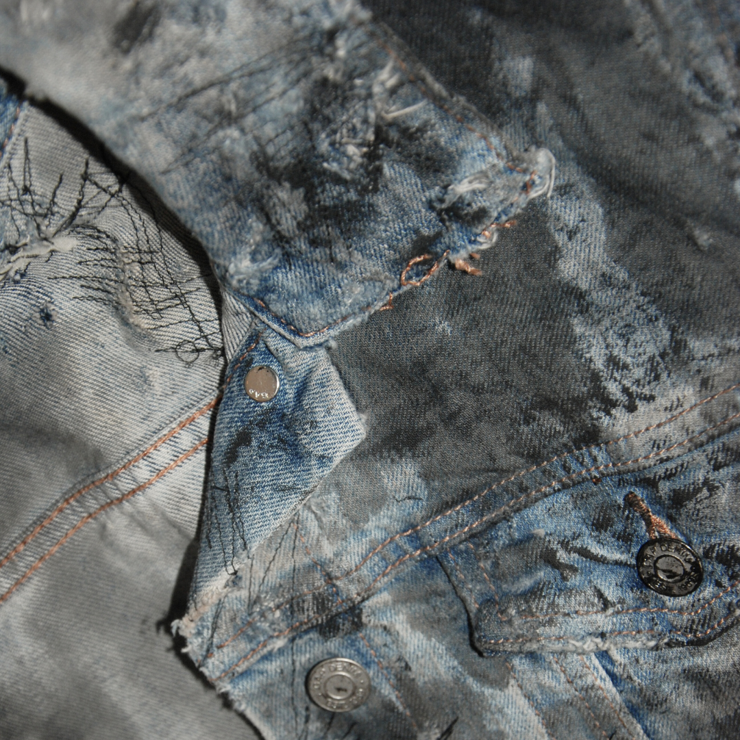 untitled 61 - f**ked up denim vest