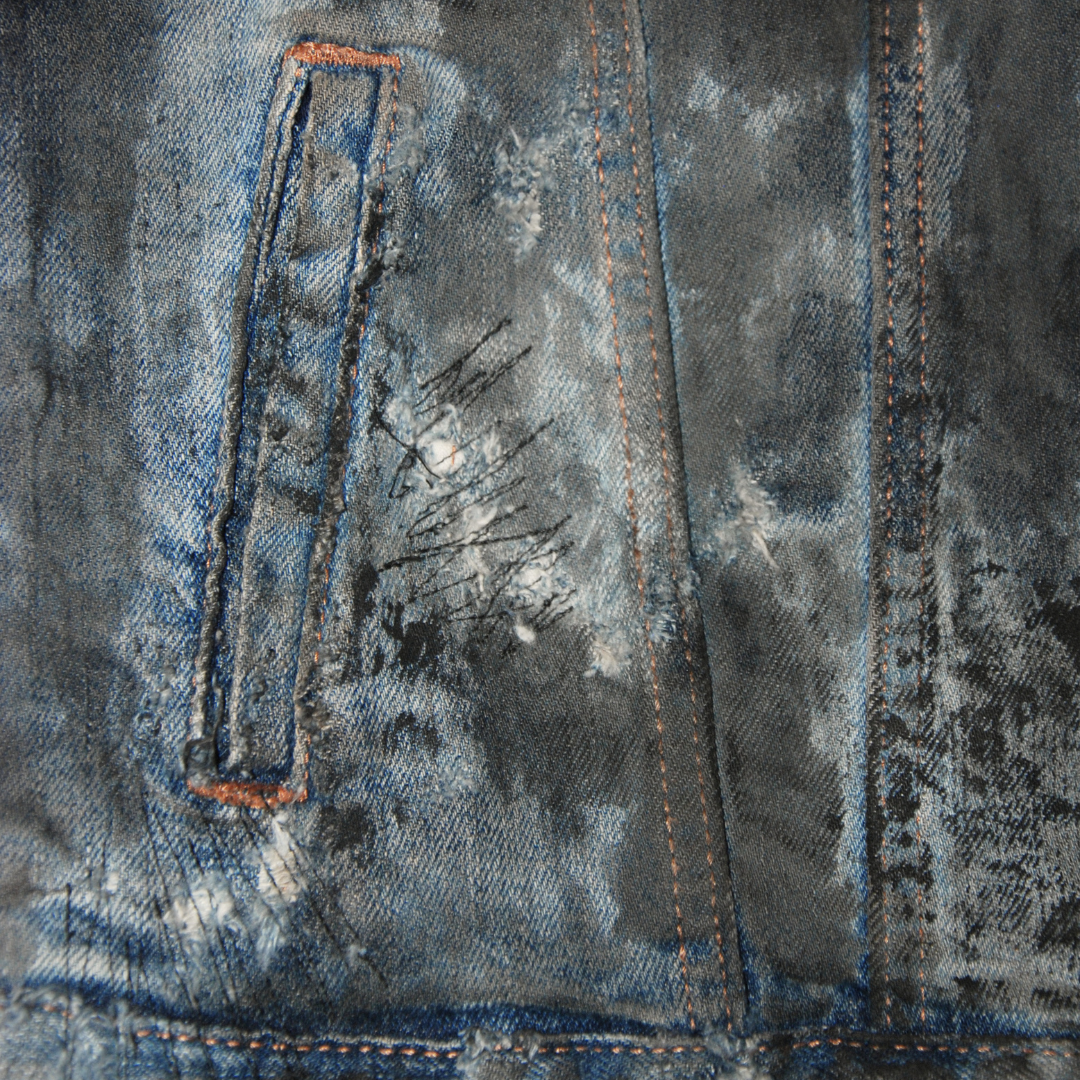 untitled 61 - f**ked up denim vest