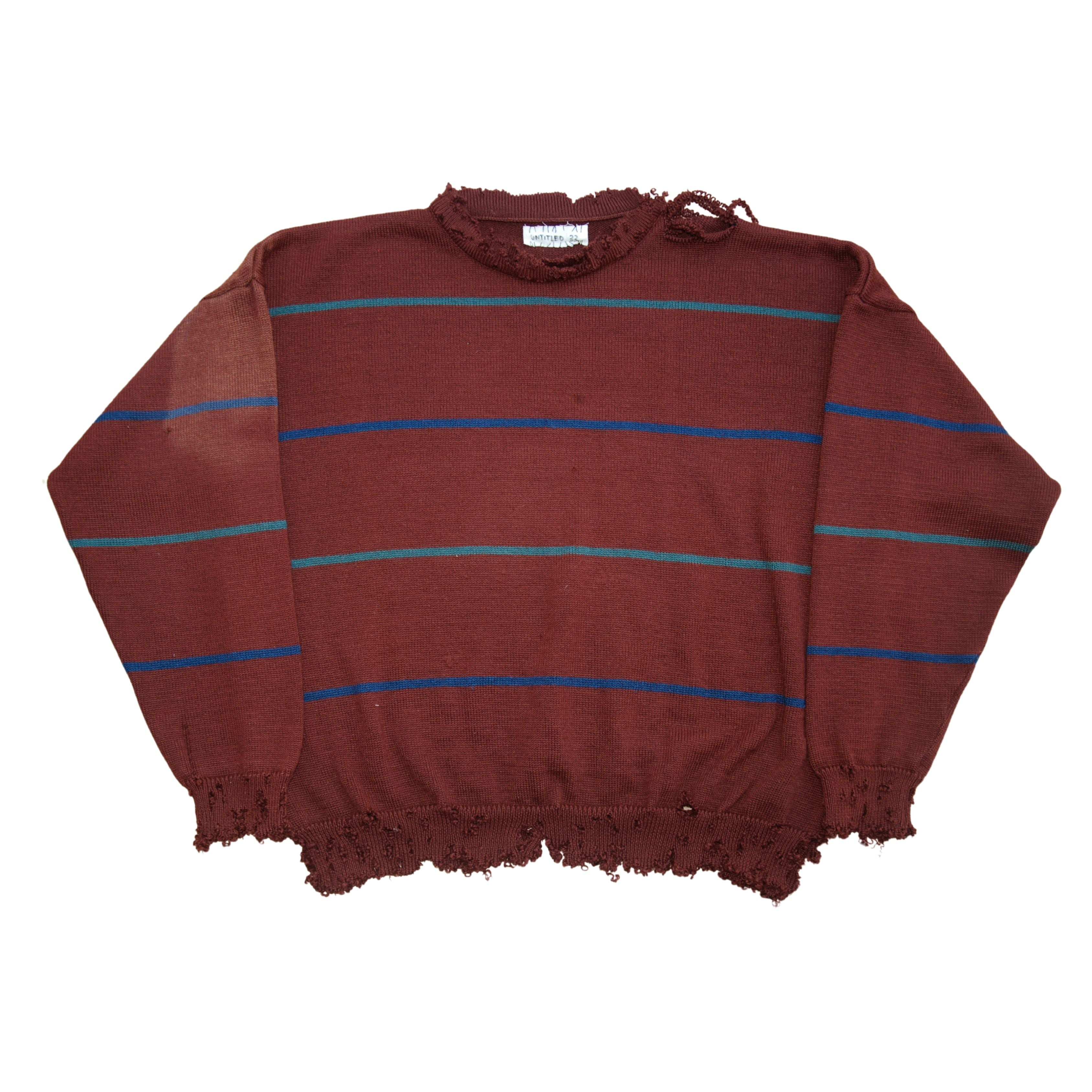 untitled 33 - distressed bordeau jumper