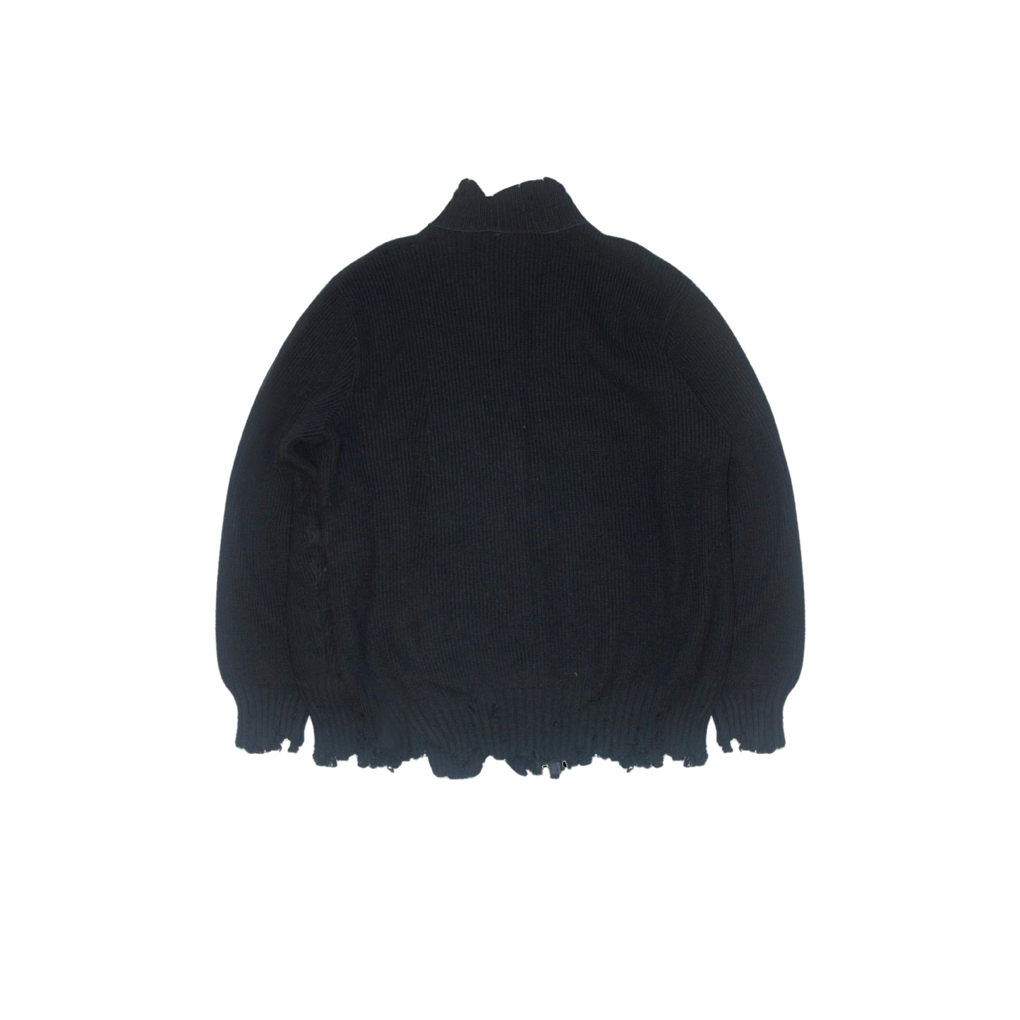 untitled 03 - navy distressed knit jumper