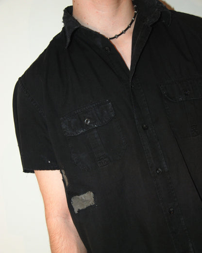 untitled 14 - patched black shirt