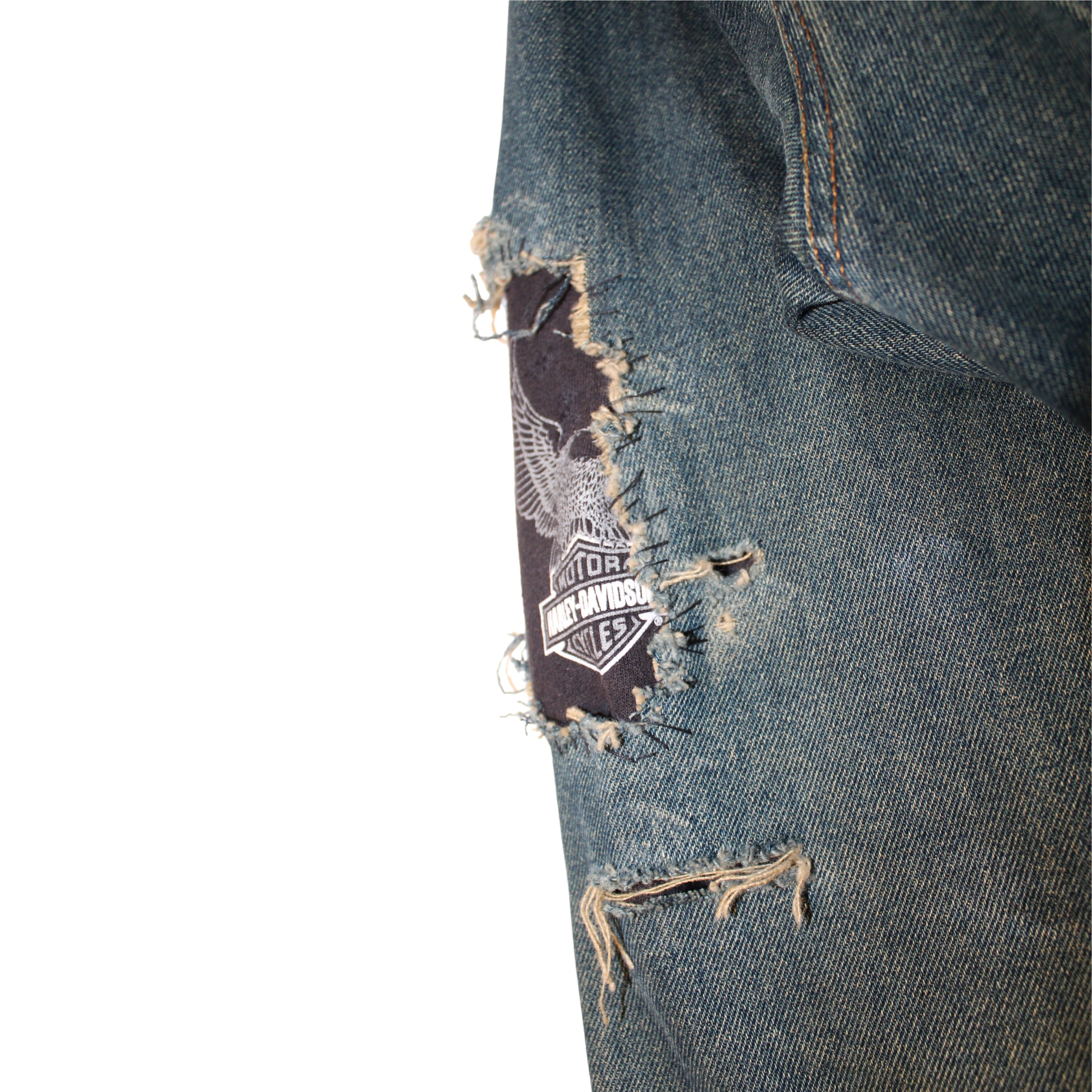 untitled 30 - denim jacket x harley