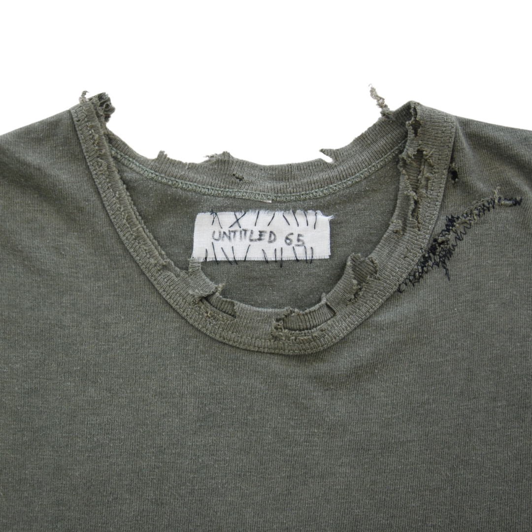 untitled 65 - khaki stitched up tee
