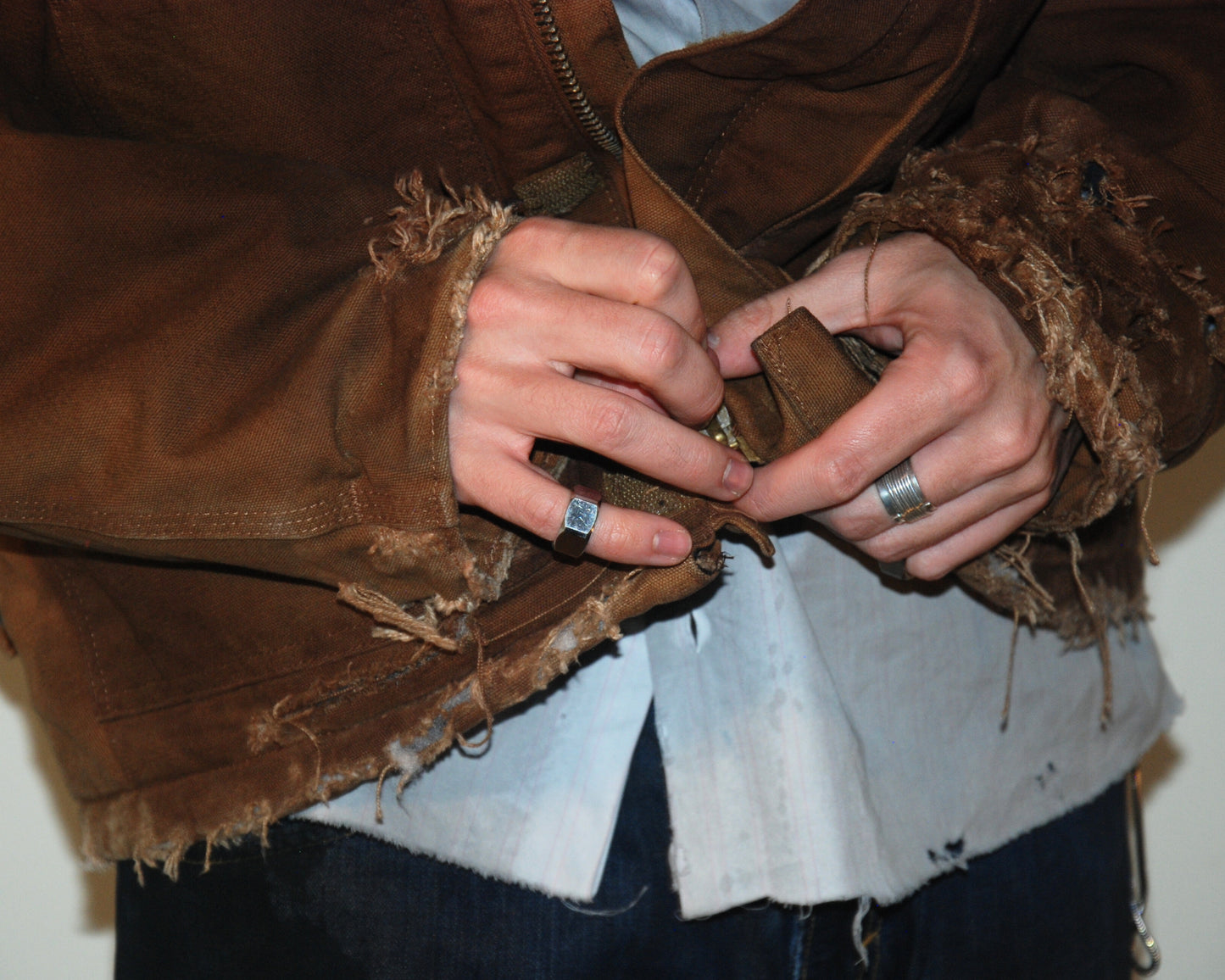 untitled 23 - carhartt distressed jacket