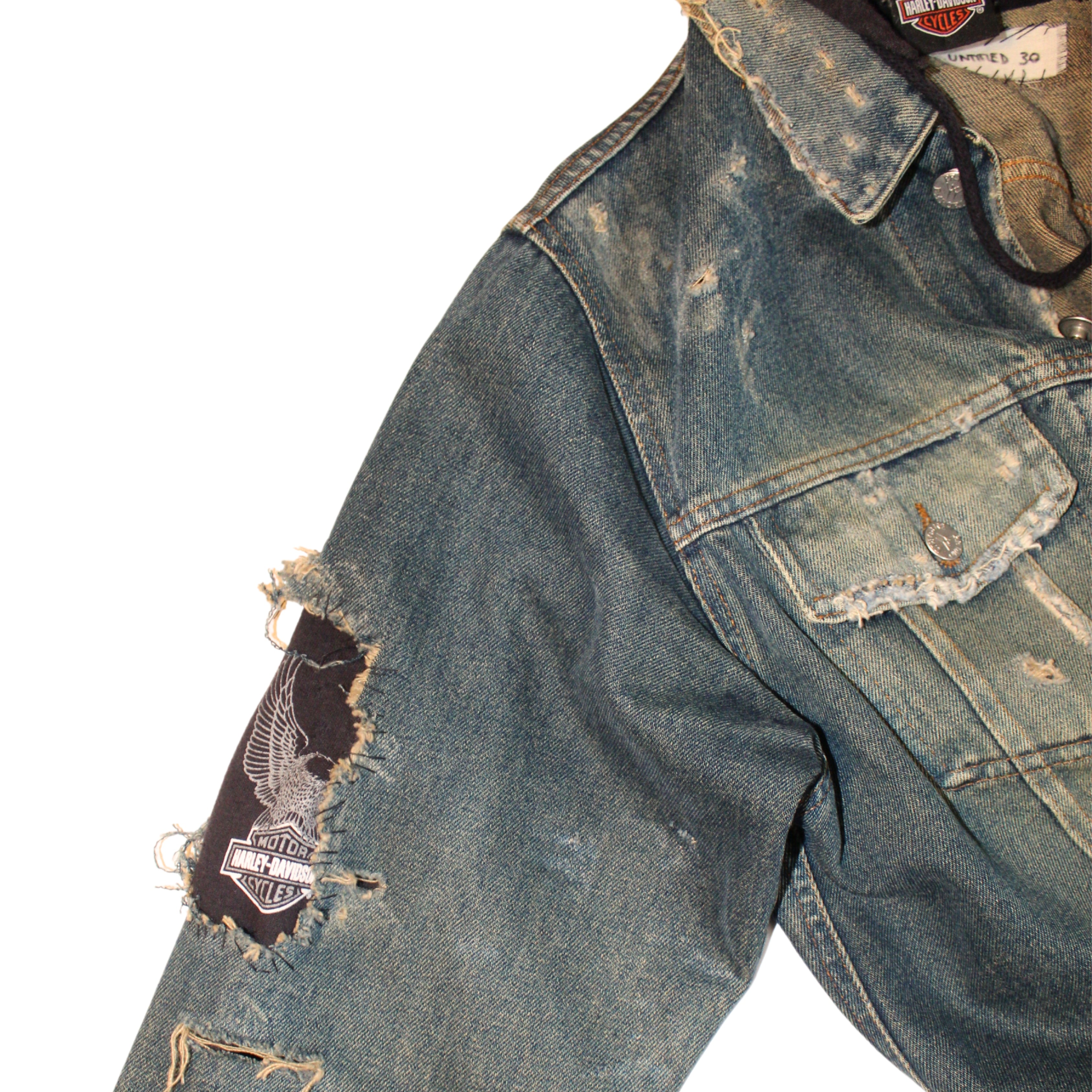 untitled 30 - denim jacket x harley