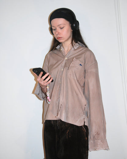 untitled 22 - brown distressed shirt