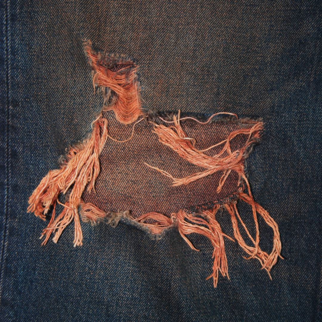 untitled 73 - ripped dyed jeans