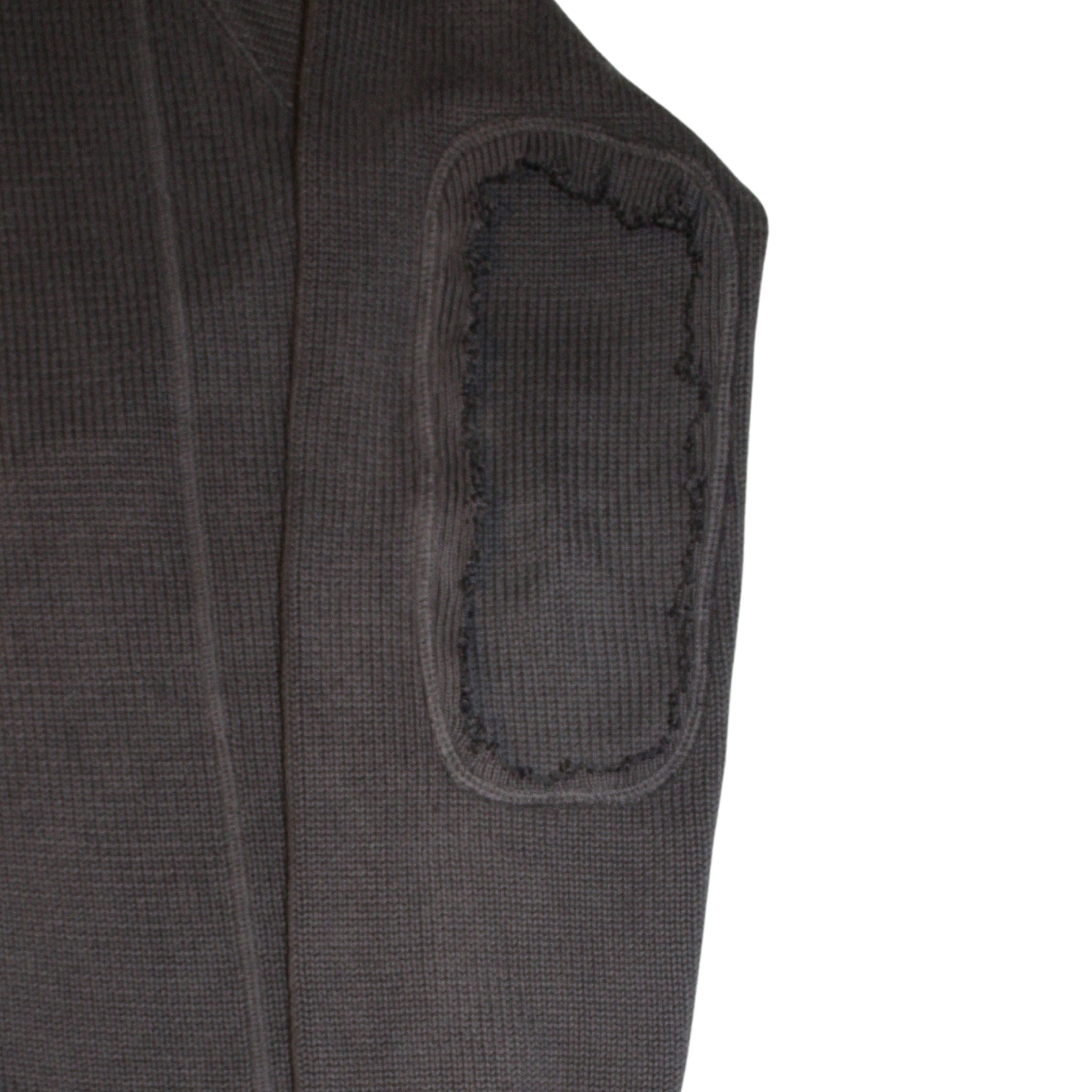 untitled 36 - distressed knit zip sweater