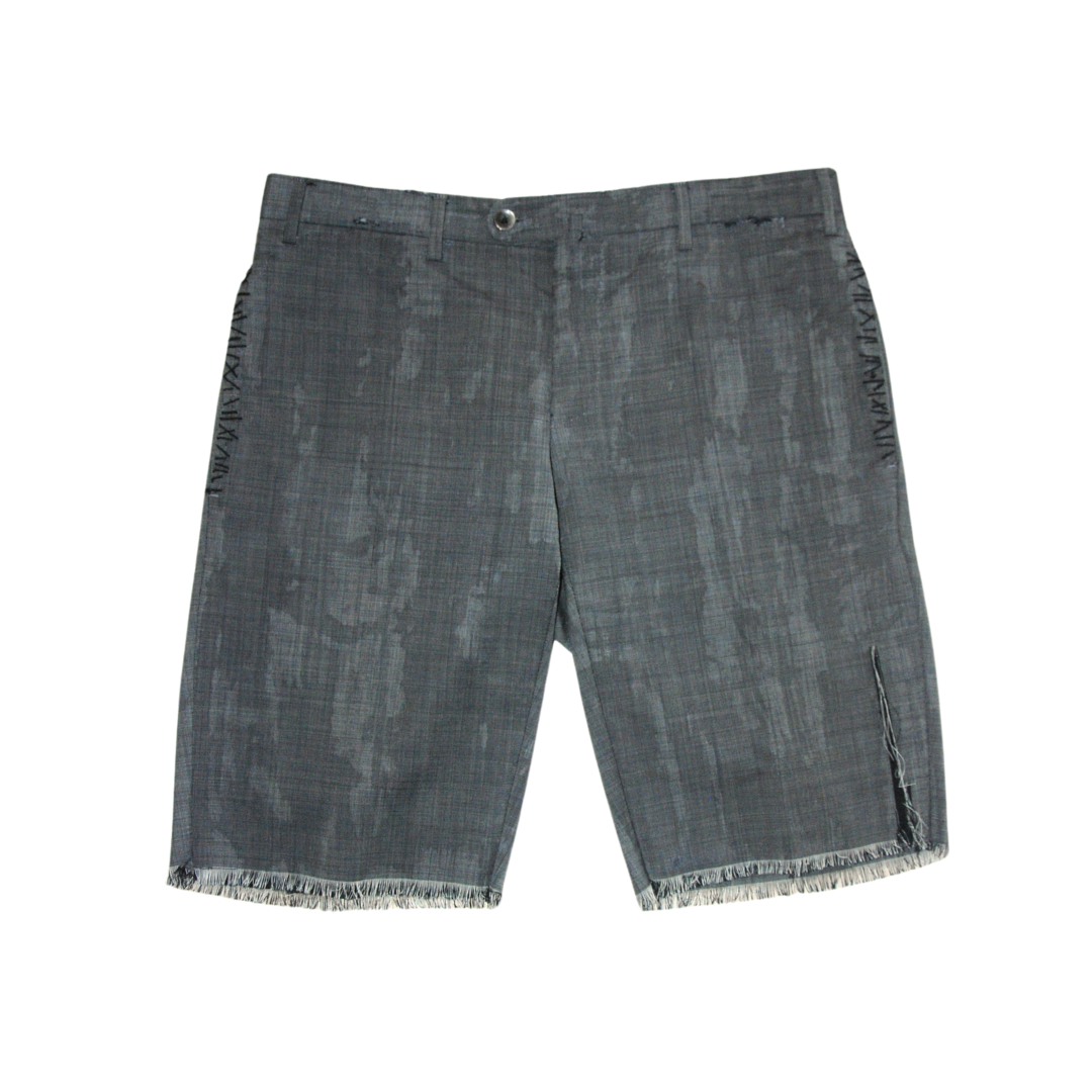 untitled 45 - grey distressed shorts