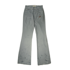 untitled 76 - grey flared patched pants
