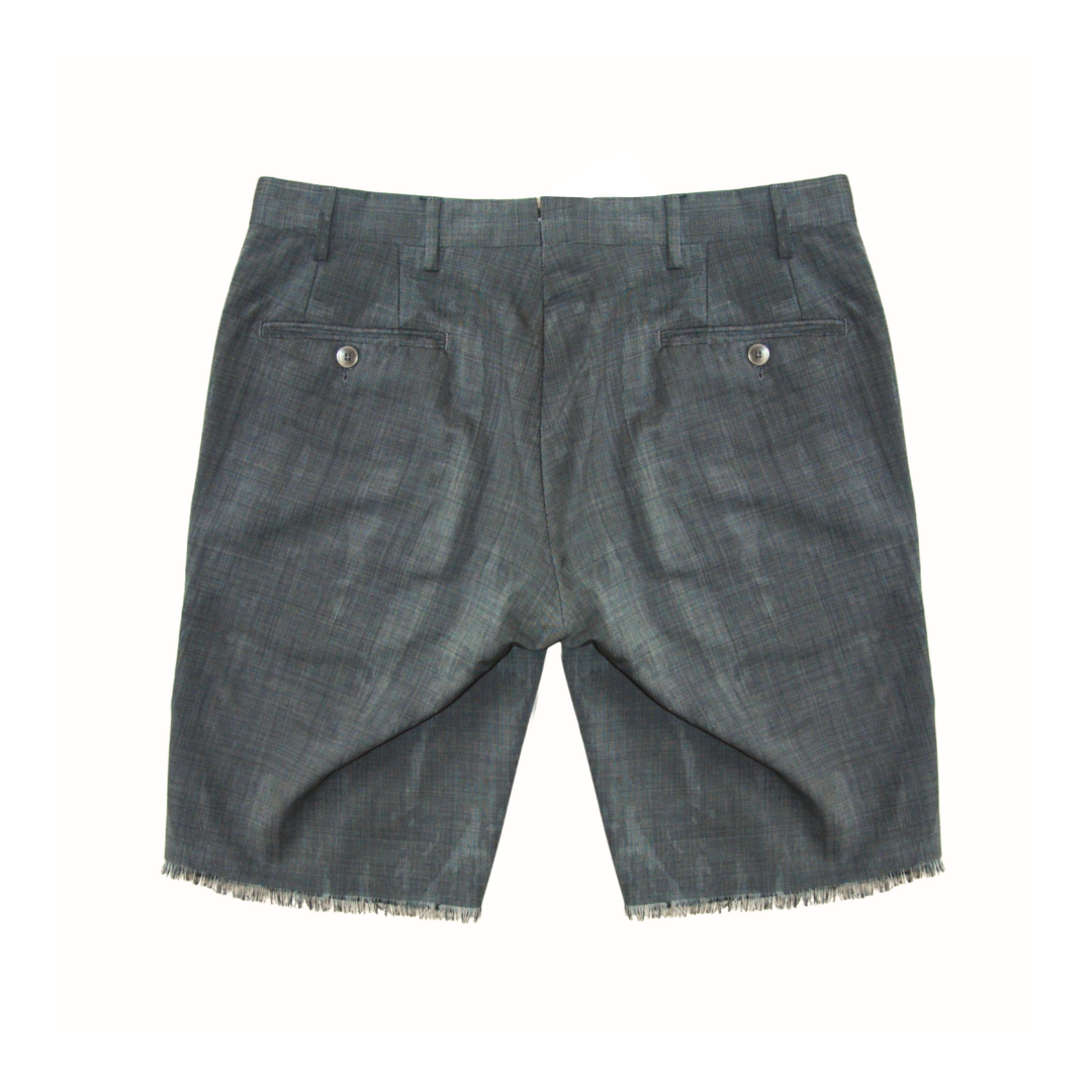untitled 45 - grey distressed shorts