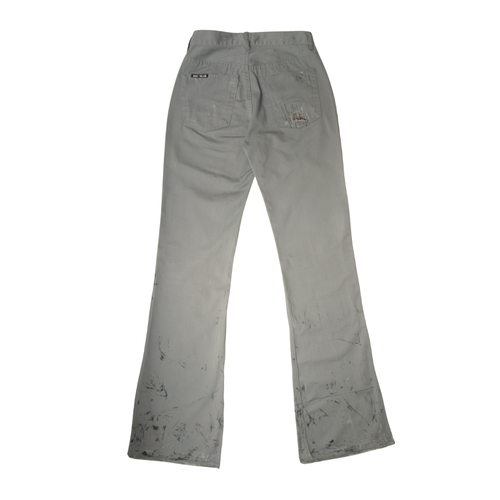 untitled 76 - grey flared patched pants