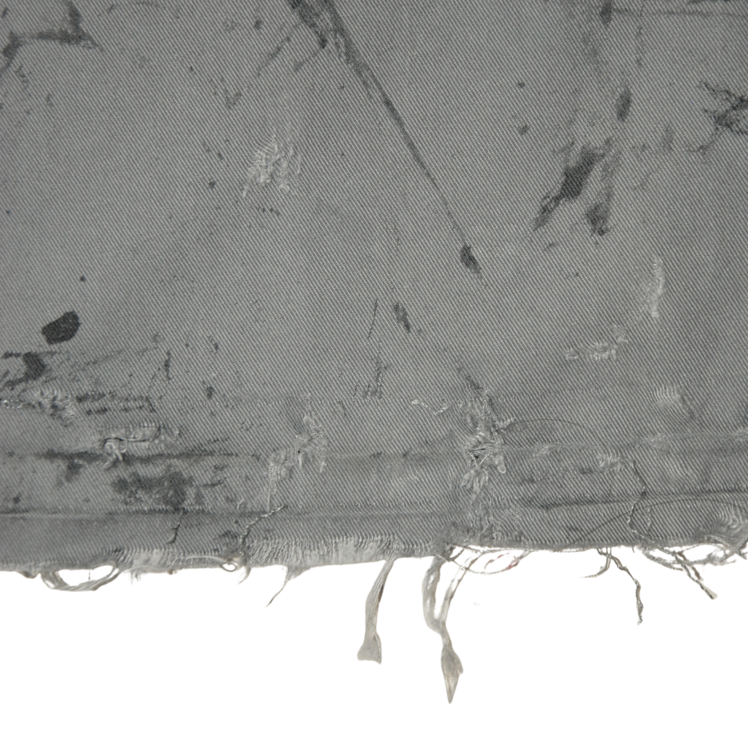 untitled 76 - grey flared patched pants