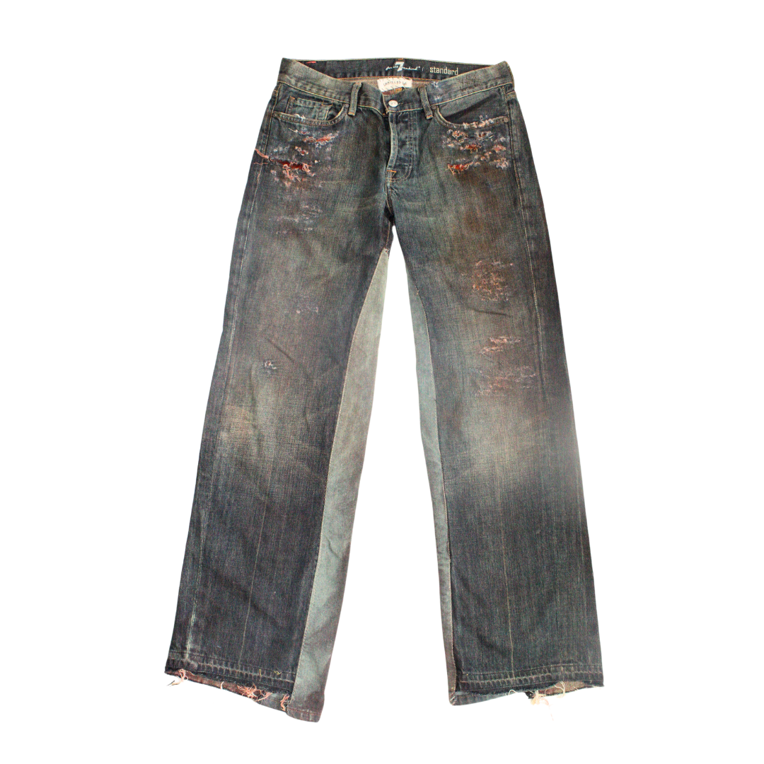 untitled 48 - distressed earthy jeans