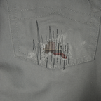 untitled 76 - grey flared patched pants