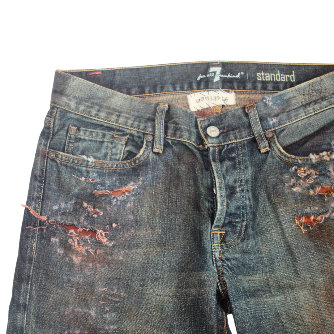 untitled 48 - distressed earthy jeans