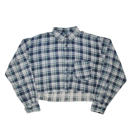 untitled 77 - ripped checked shirt