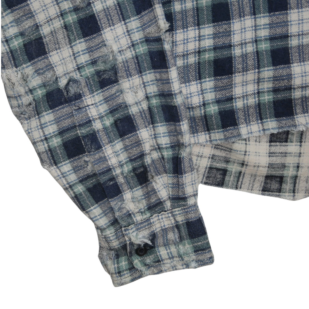 untitled 77 - ripped checked shirt
