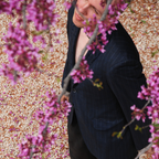 untitled 46 - navy distressed blazer