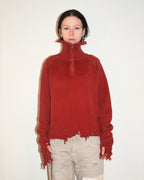 untitled 16 - red distressed jumper