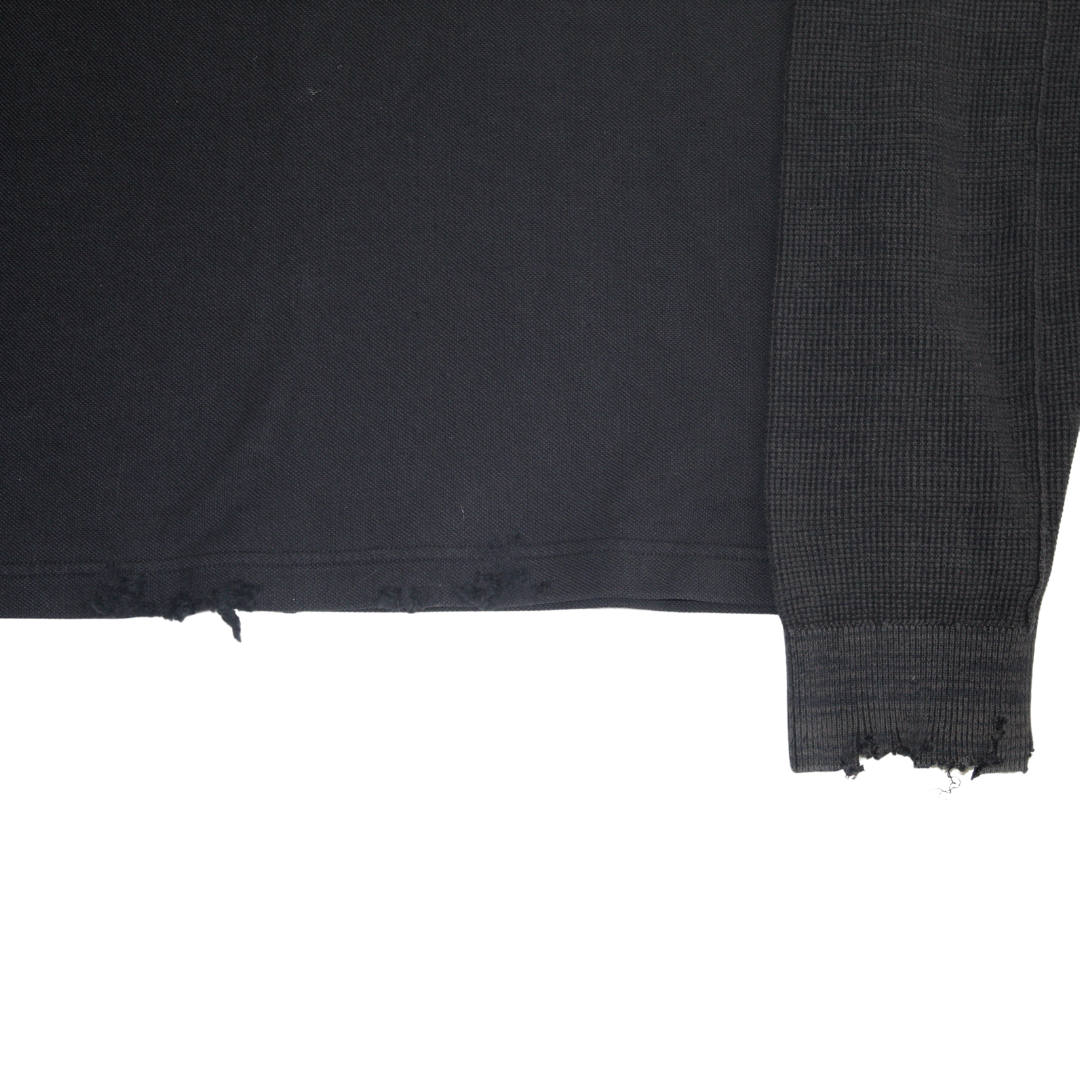 untitled 49 - adidas polo w/ layered knit long sleeves