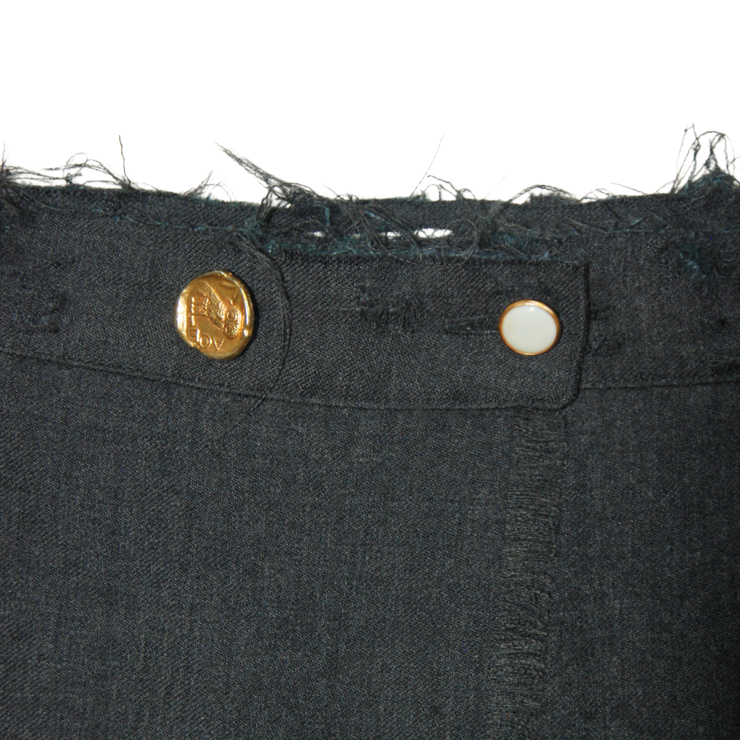 untitled 72 - pleated grey skirt