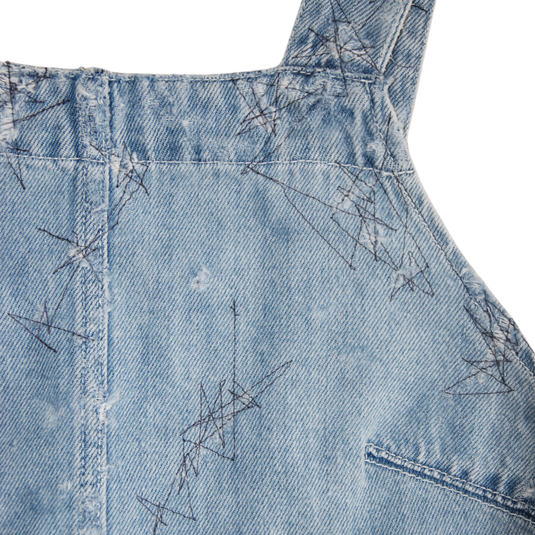 untitled 63 - denim stitched tank