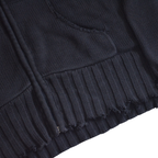 untitled 79 - navy knit zip sweater