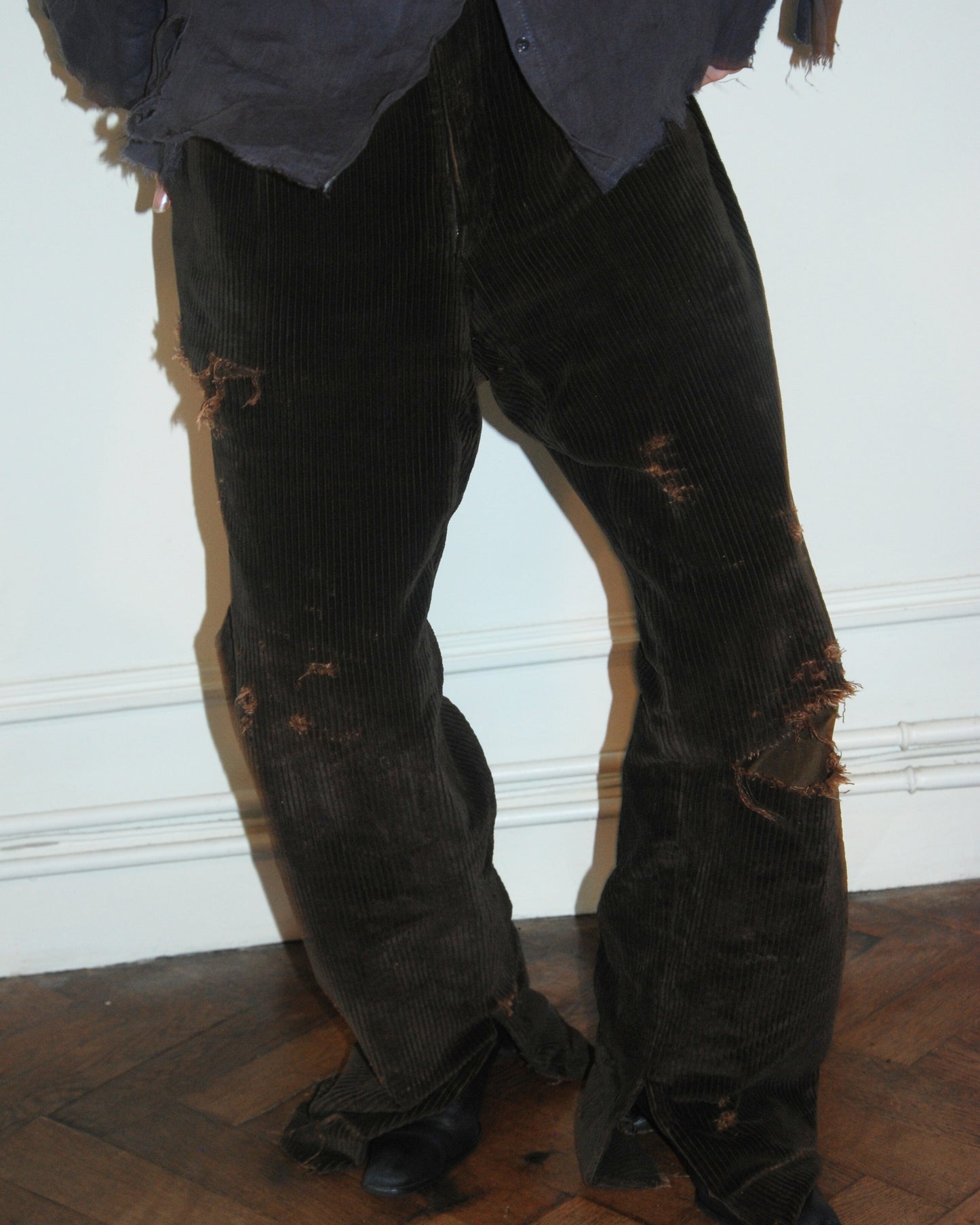 untitled 11 - distressed brown pants