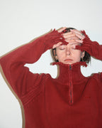 untitled 16 - red distressed jumper