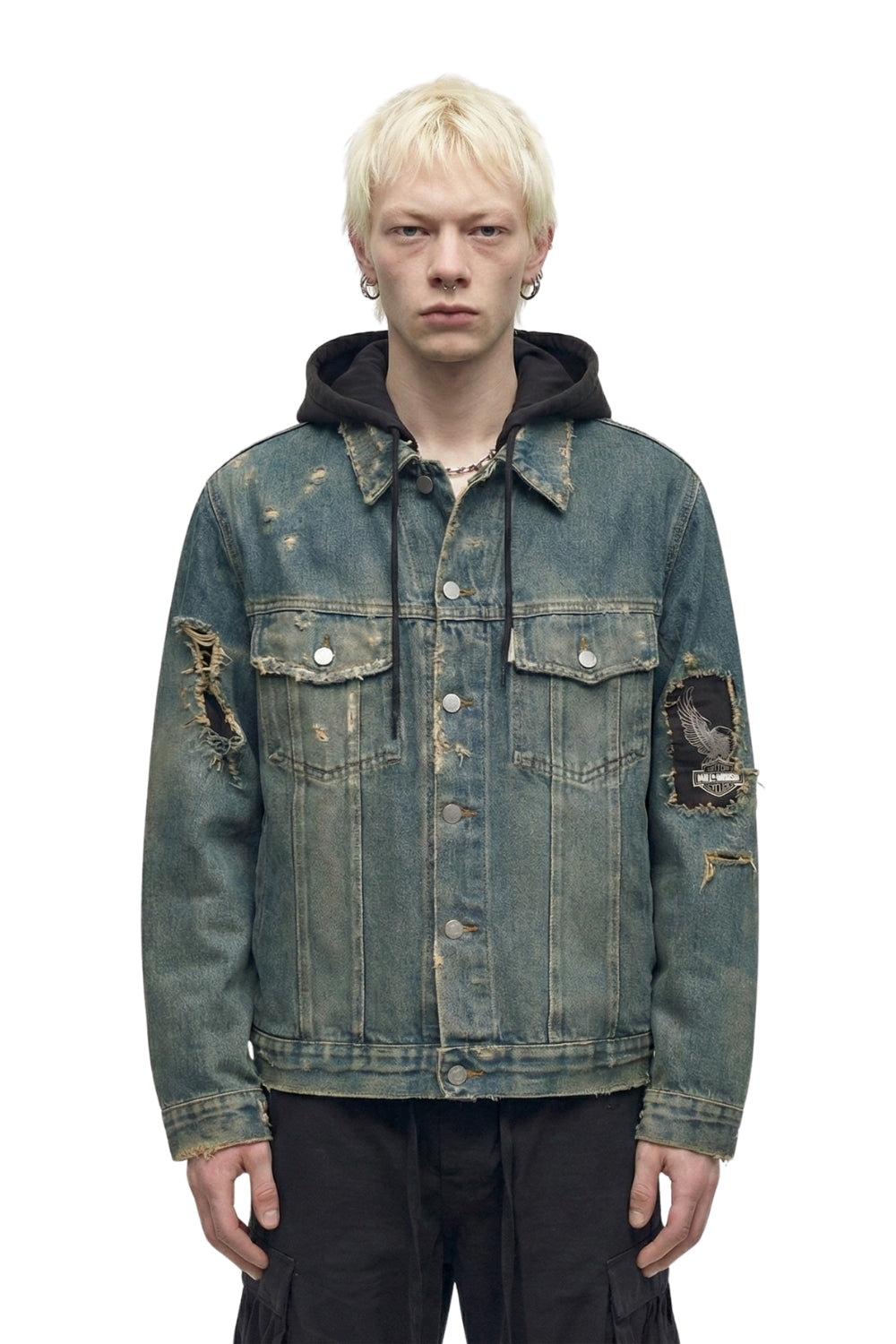 untitled 30 - denim jacket x harley