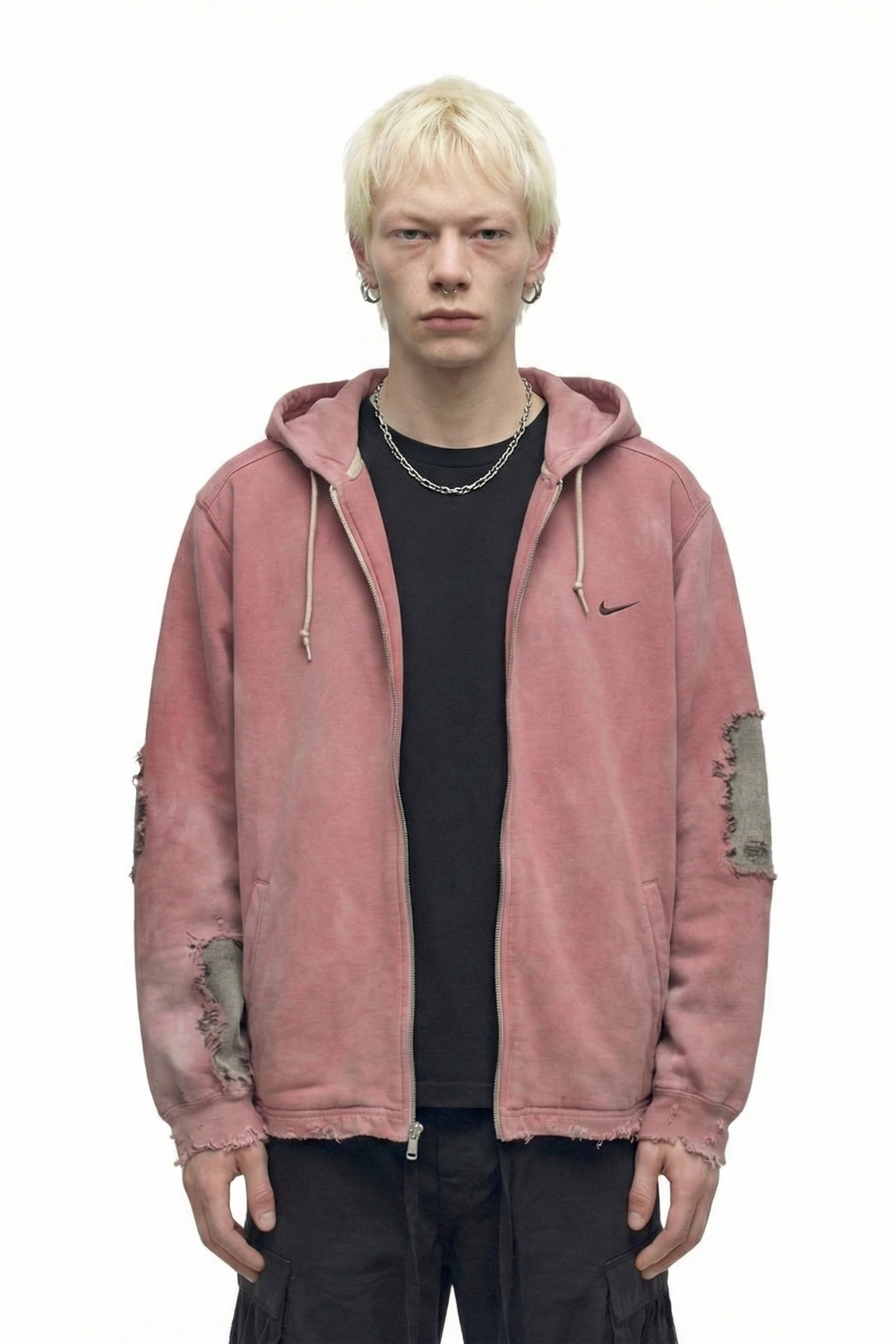 untitled 51 - washed rose nike hoodie