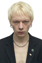 untitled 109 - black blazer with vintage jewels