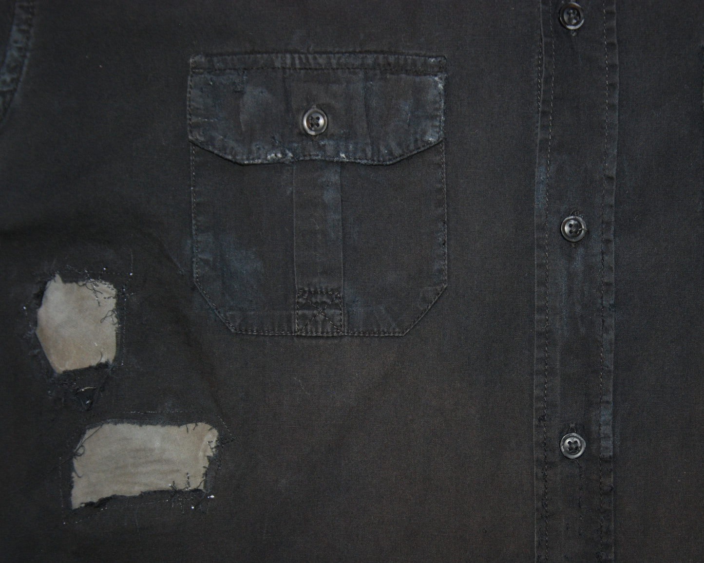 untitled 14 - patched black shirt